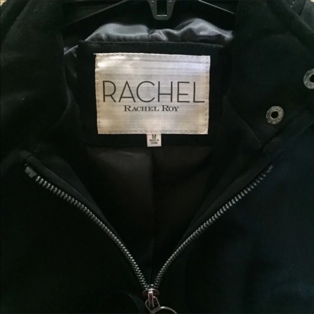 Rachel Roy Fringe Faux Suede Moto Jacket NWT